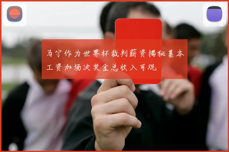 马宁作为世界杯裁判薪资揭秘基本工资加场次奖金总收入可观